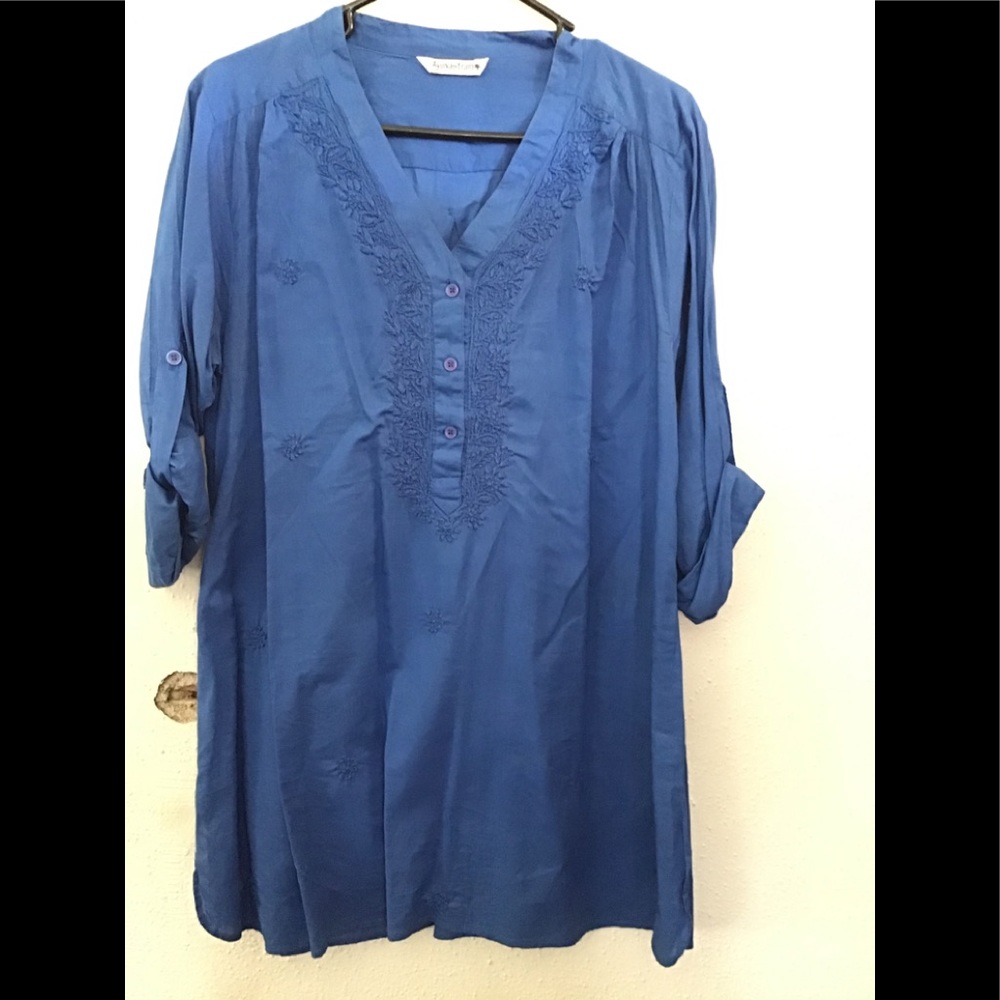 Beautiful cotton blue shirt